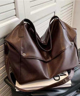 Coffee Colored Versatile Large Capacity Crossbody Bag